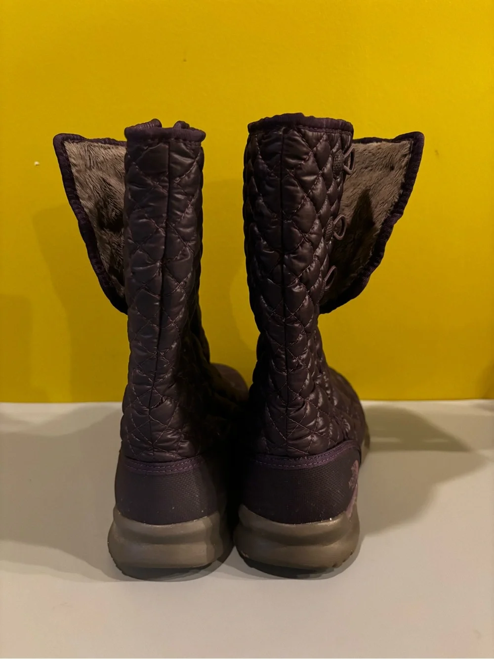 The North Face Quilted Mid-Calf Winter Boots in Dark Brown(HH)